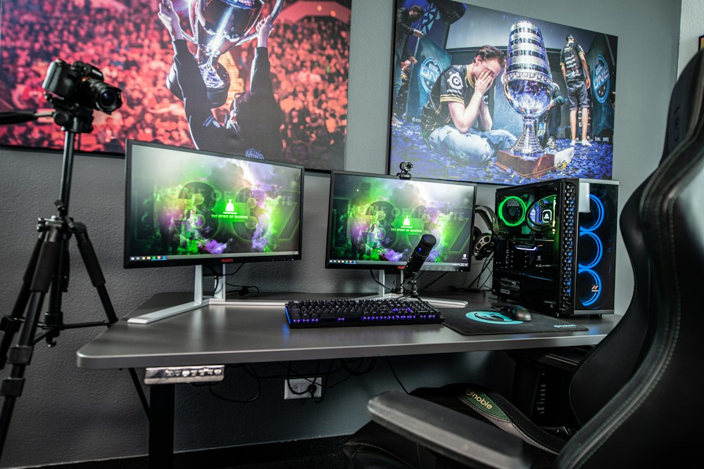 Modern Gaming Battlestation Setup